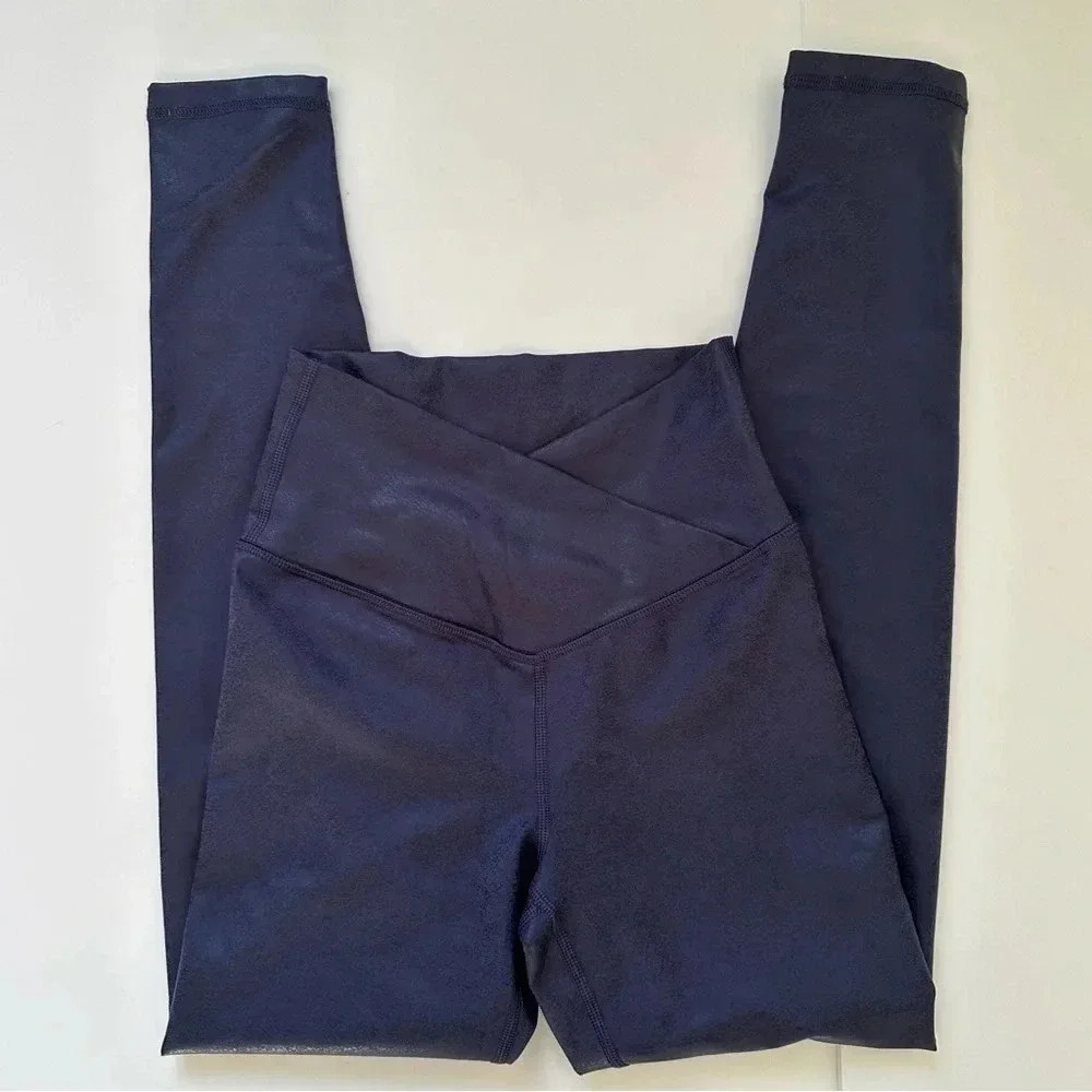 Aerie Offline Crossover Blue Crackle Leggings Size XS Short‎